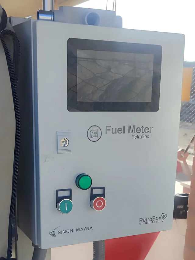Frente del gabinete del FuelMeter